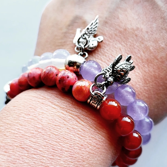 Elastic handmade bracelet - Picture 2 of 2